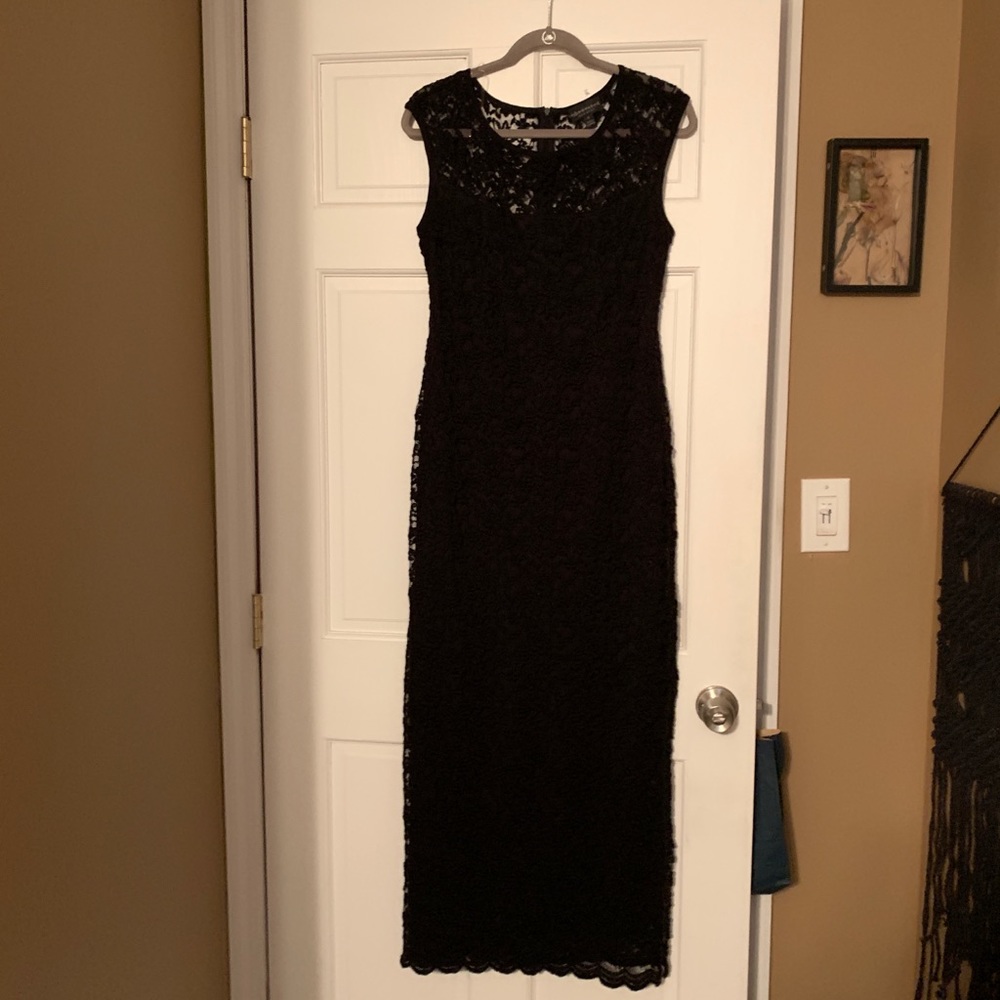 Black Lace Gown